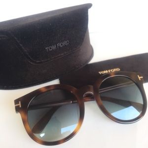 Authentic Tom Ford Janina round sunglasses